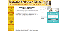 Desktop Screenshot of labrador-retriever-guide.com