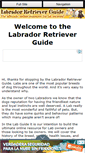 Mobile Screenshot of labrador-retriever-guide.com